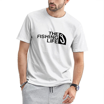 Inkmay Casual Cotton T-shirt Simple Black And White Design Unisex T-shirtSoftWear Outdoor T-Shirt