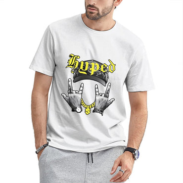 Inkmay Casual Cotton T-shirt Hyped Cap With Intricate Design Art Unisex T-shirtTear-Resistant Unisex T-Shirt