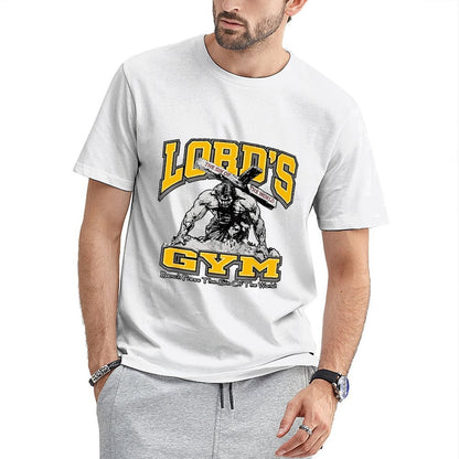 Inkmay Casual Cotton T-shirt Lord S Gym Sin Of World Unisex T-shirtHeavyweight TrueFit T-Shirt