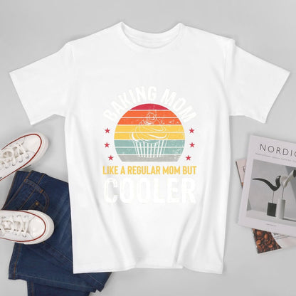 Inkmay Casual  Cotton T-shirt Abstract Layered Sunset With Wavy Edges Unisex T-shirtOversized TimelessStyle T-Shirt