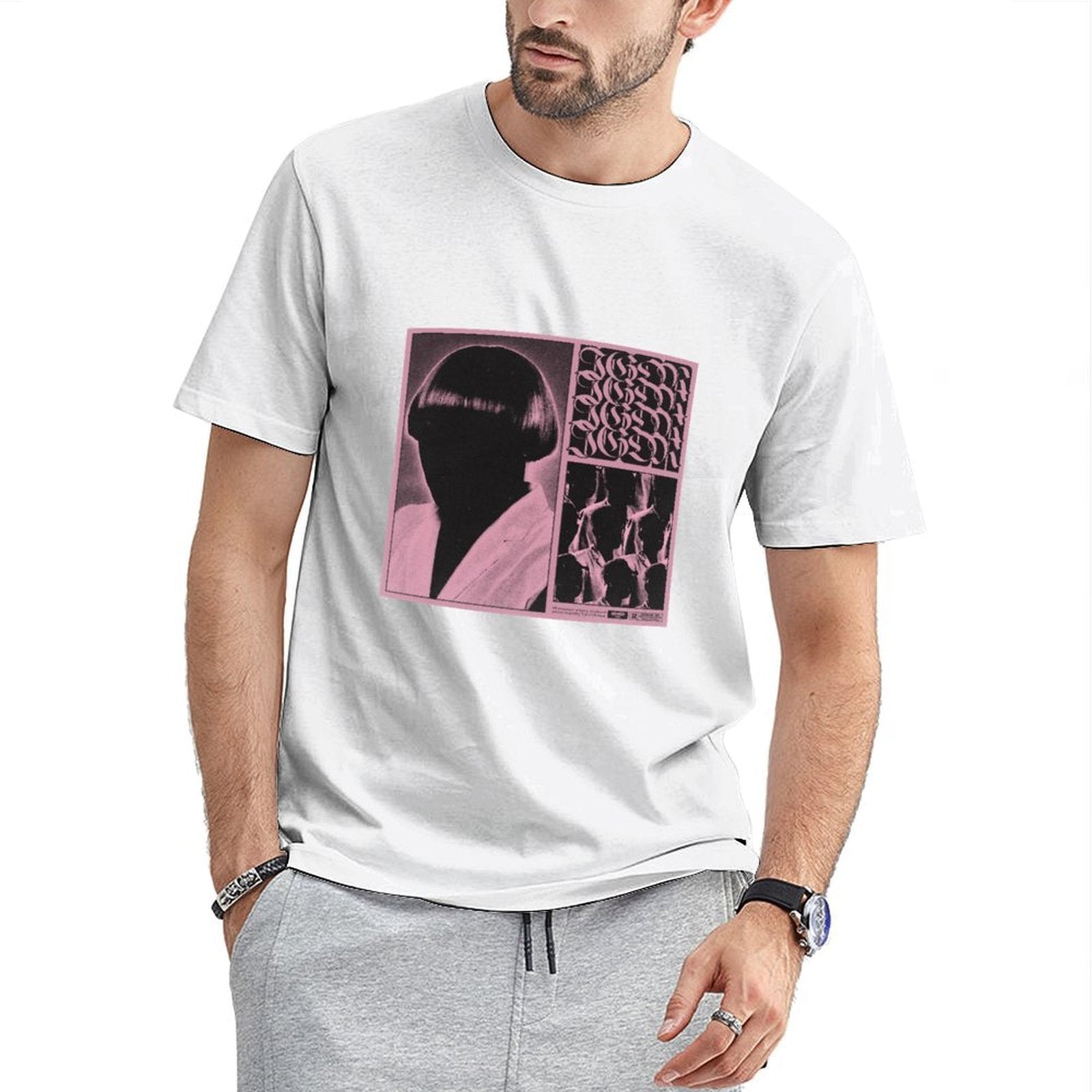 Inkmay Casual  Cotton T-shirt Abstract Art With Geometric Shapes Design Unisex T-shirtTimeless Premium Finish T-Shirt