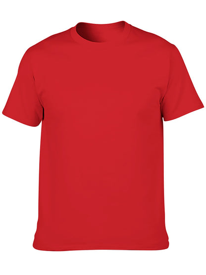 Custom adult heat transfer short-sleeved T-shirts  Red