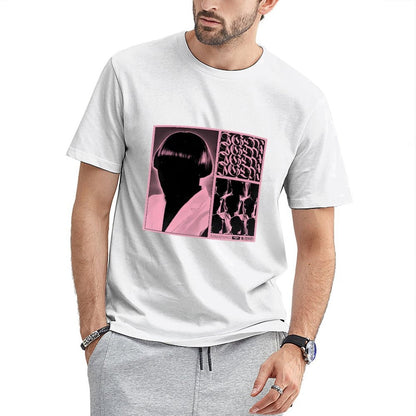 Inkmay Casual Cotton T-shirt Abstract Art With Geometric Shapes Unisex T-shirtSleek ClassicSeries T-Shirt