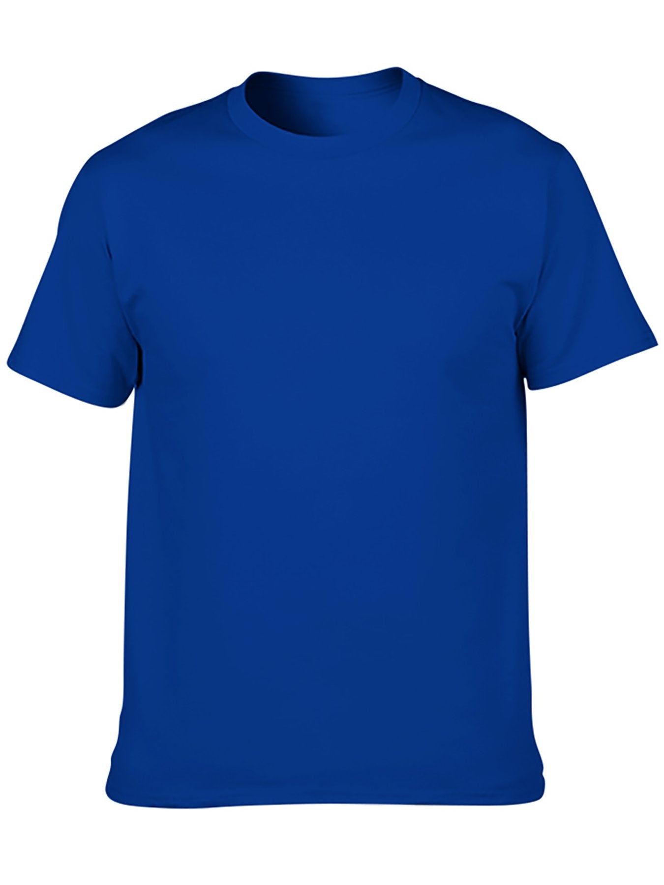 Custom adult heat transfer short-sleeved T-shirts  Blue