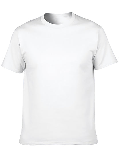 Custom adult heat transfer short-sleeved T-shirts white