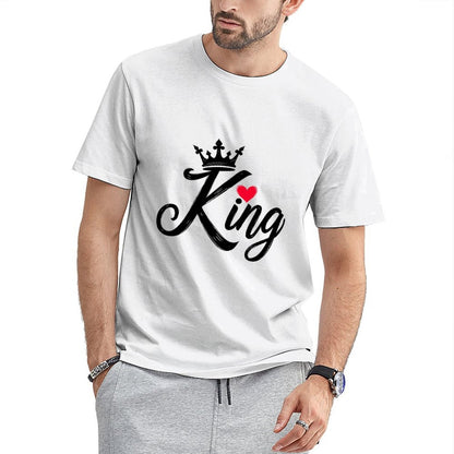 Inkmay Casual Cotton T-shirt Abstract Black Background With White Shapes Unisex T-shirtTrueComfort 100% Cotton T-Shirt