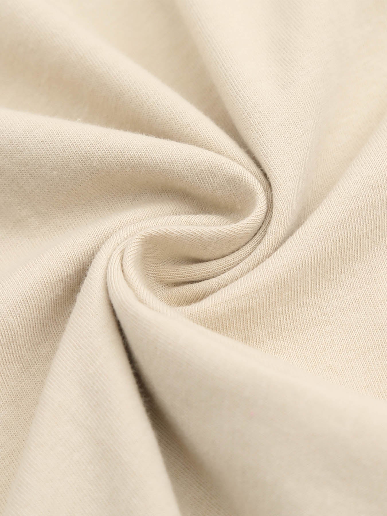 180g pure cotton short-sleeved shirt Light apricot