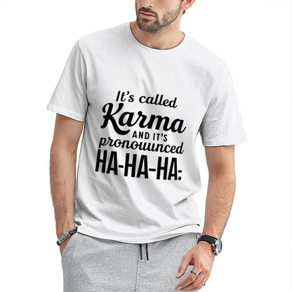 Inkmay Casual Cotton T-shirt Black Background With Abstract Shapes Design Unisex T-shirtUltra Durable ClassicLine T-Shirt