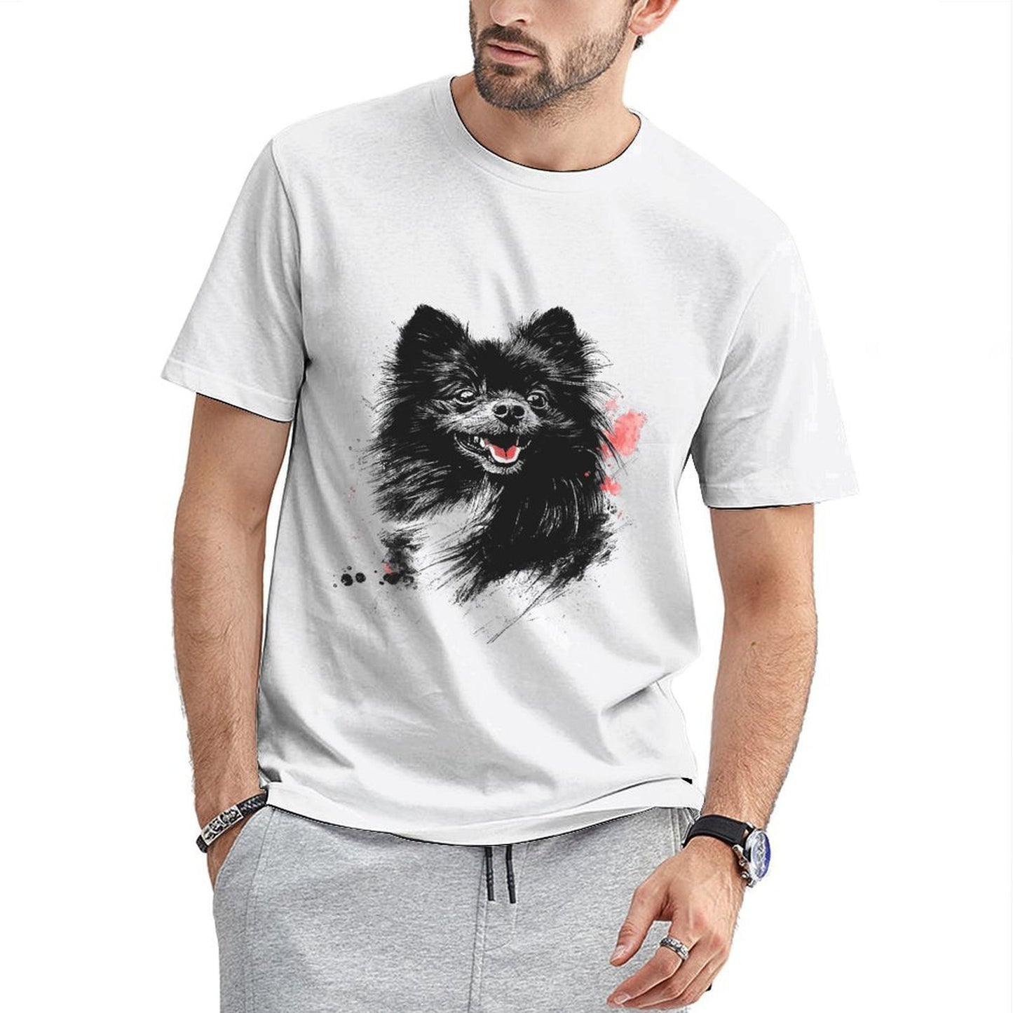 Inkmay Casual Cotton T-shirt Unisex T-shirtOn-Demand Fitted T-Shirt