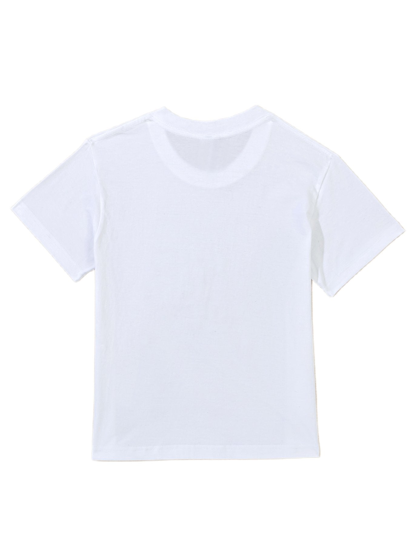 Custom white children's heat transfer T-shirt