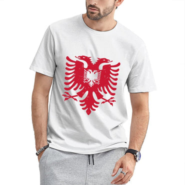 Inkmay Casual  Cotton T-shirt Solid Red Background No Patterns Unisex T-shirtSoftTouch Chill T-Shirt