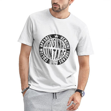 Inkmay Casual Cotton T-shirt Abstract Black Background With Minimal Design Unisex T-shirtStudio TimelessComfort T-Shirt