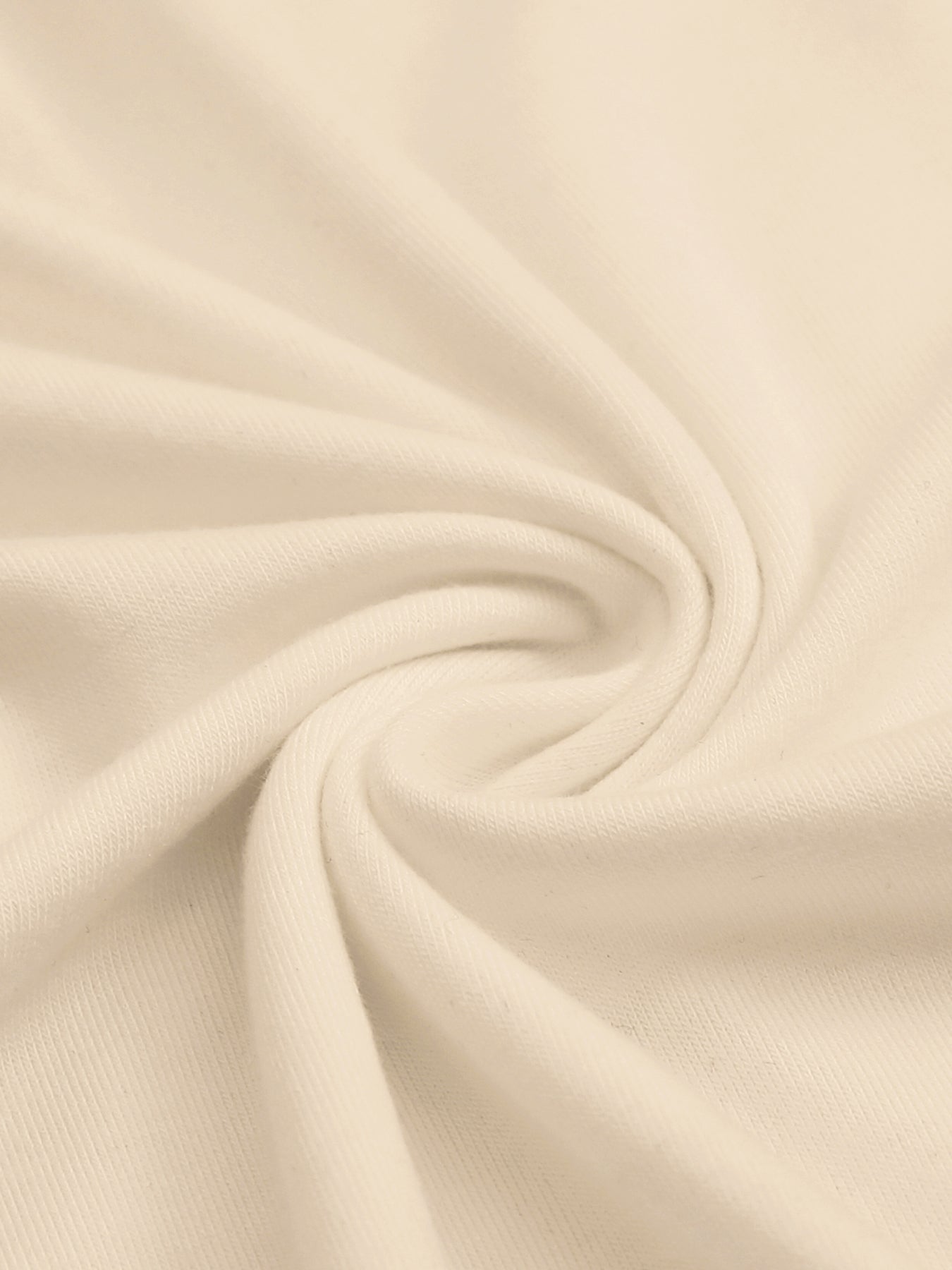 180g pure cotton crew neck long-sleeved shirt  khaki BACK