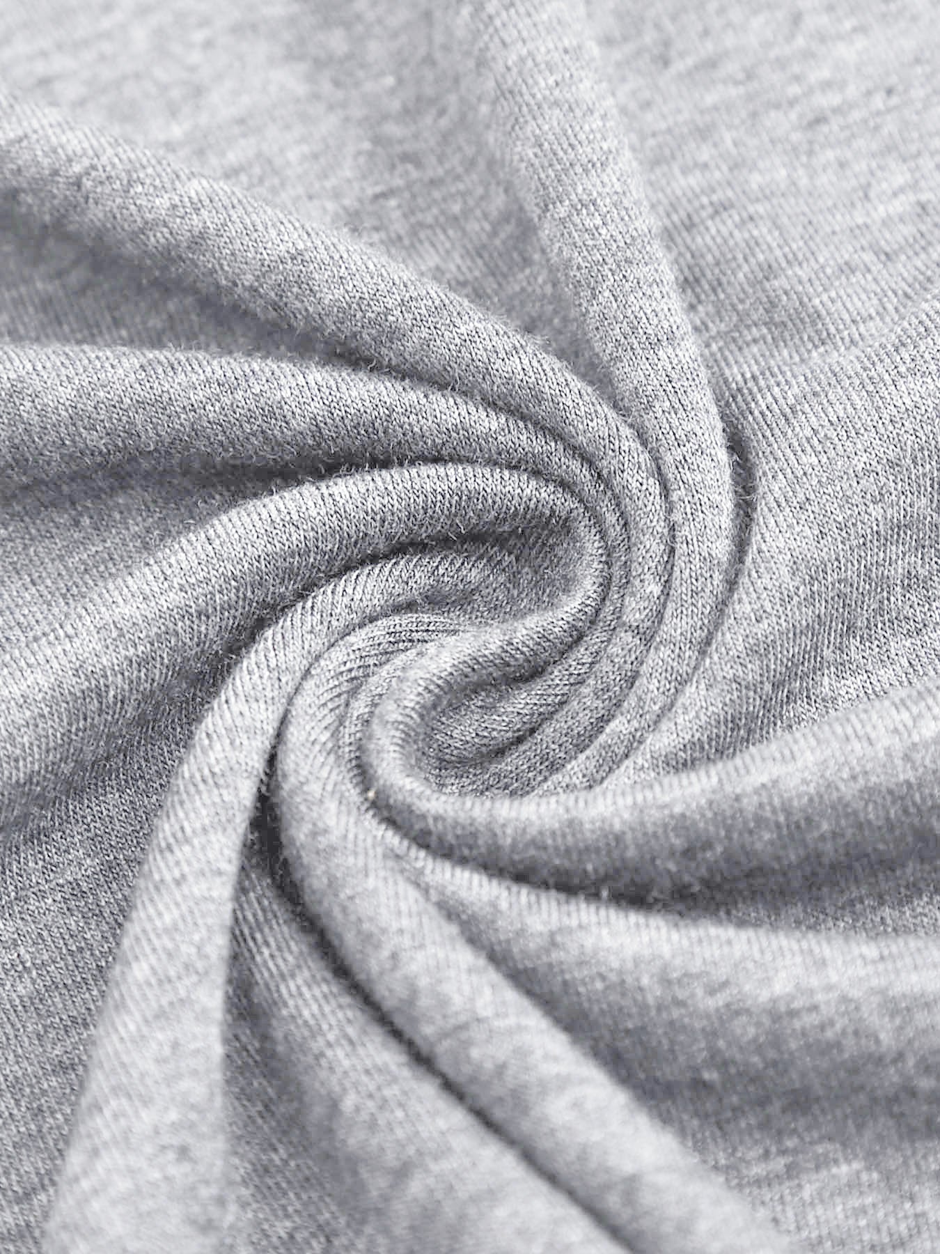 180g pure cotton crew neck long-sleeved shirt gray BACK