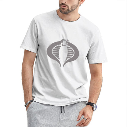 Inkmay Casual Cotton T-shirt Solid Gray Background With White Squares Unisex T-shirtReliable LifestyleLine T-Shirt