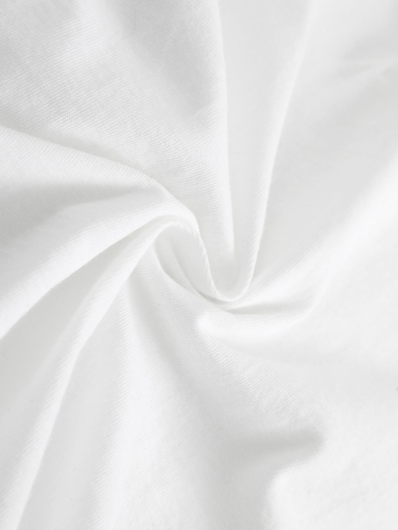 180g pure cotton short-sleeved shirt White