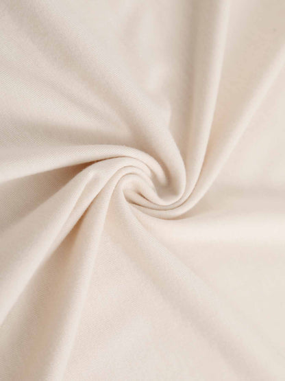 Customizable Front Design Women's Short-Sleeve Beige