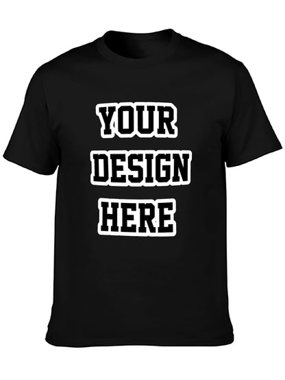 Custom adult heat transfer short-sleeved T-shirts