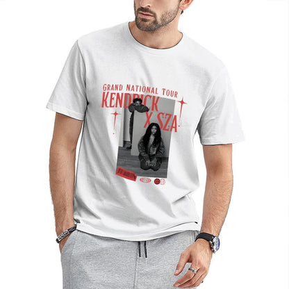 Inkmay Casual Cotton T-shirt Drick X Sza Collaboration Poster Art Unisex T-shirt