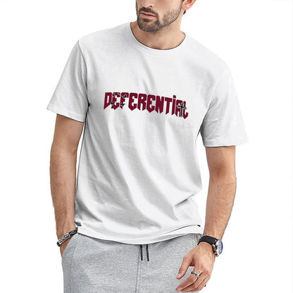 Inkmay Casual Cotton T-shirt Differential Logo With Cross And Butterflies Unisex T-shirtEverydayWear Active T-Shirt