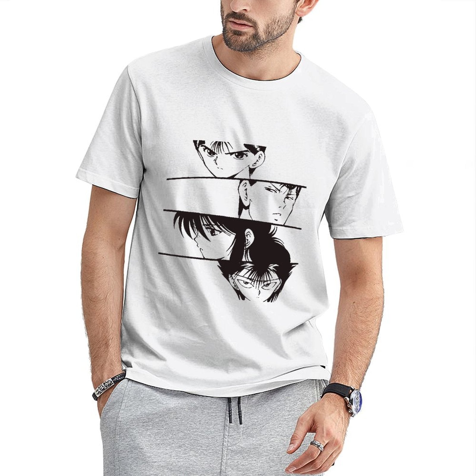 Inkmay Casual Cotton T-shirt Abstract Floral Design With Soft Colors Unisex T-shirtRegularFit PremiumSeries T-Shirt