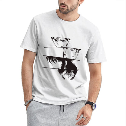 Inkmay Casual Cotton T-shirt Abstract Floral Design With Soft Colors Unisex T-shirtRegularFit PremiumSeries T-Shirt