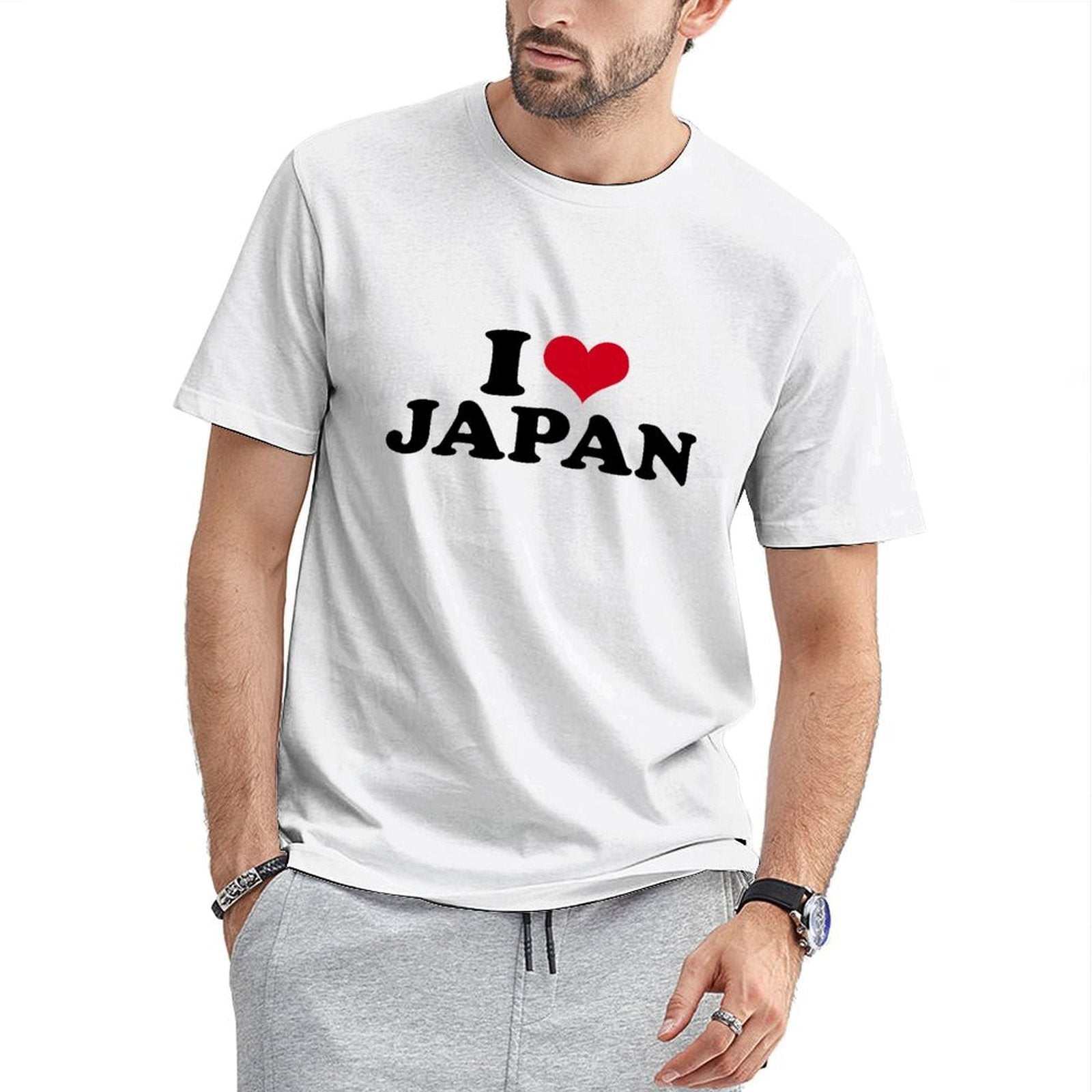 Inkmay Casual  Cotton T-shirt Red Shield On Black Background Simple Unisex T-shirtEasyWear StreetFit T-Shirt