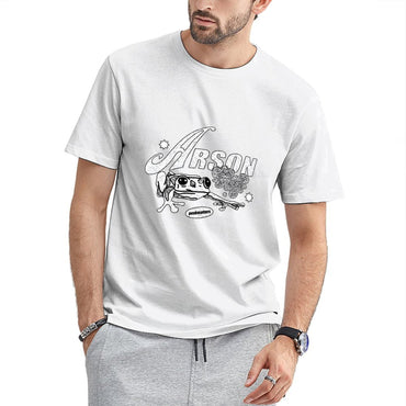 Inkmay Casual  Cotton T-shirt Arson Frog Design With Stars And Unisex T-shirtSlim Fit EverydayComfort T-Shirt