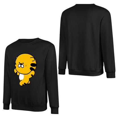 Front Patterned Long Sleeve TopMidweight Sport
