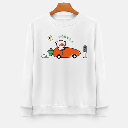 Front Patterned Long Sleeve TopUltra Durable ComfortFit