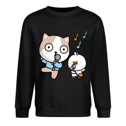 Front Patterned Long Sleeve TopClassic Fit Double-Stitched