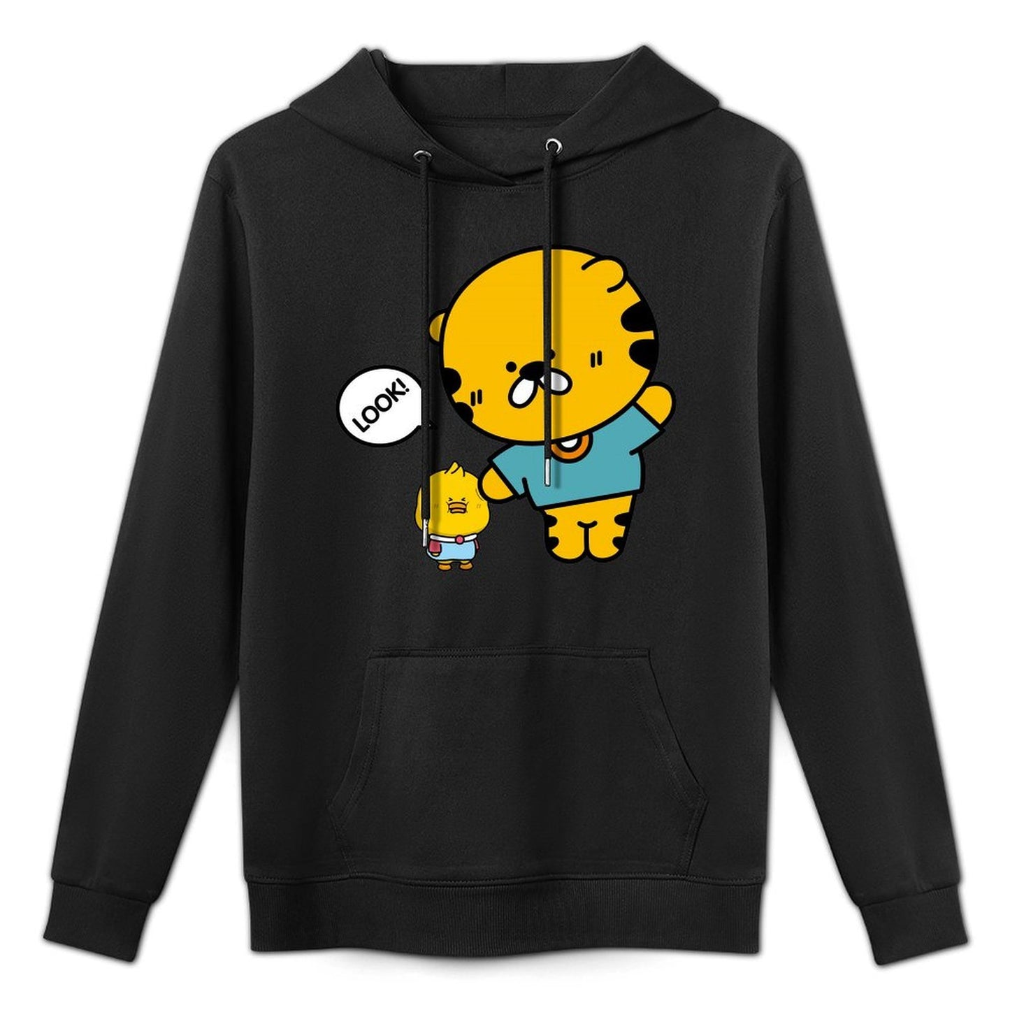 Double-Stitched Crisp Print Front Graphic Hoodies