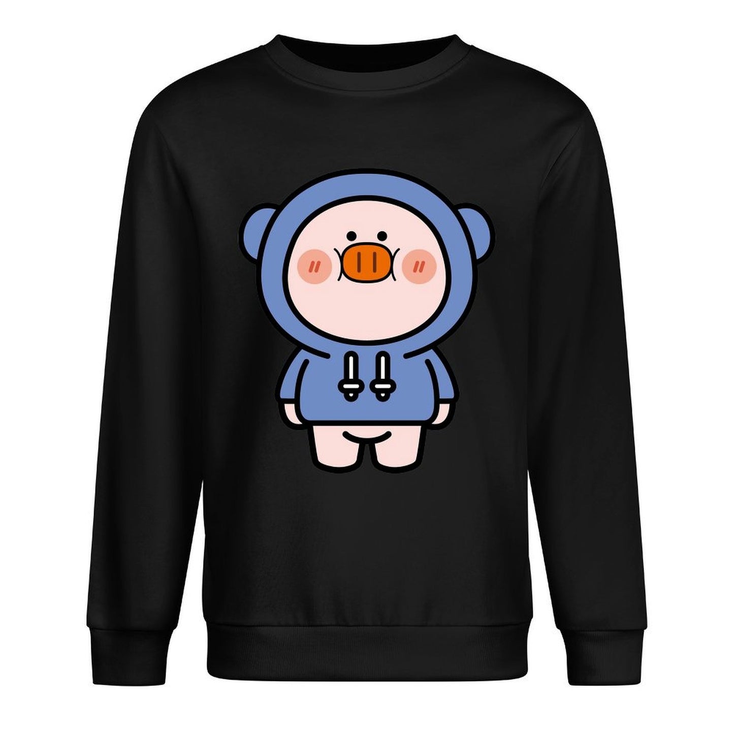 Front Patterned Long Sleeve TopMinimalist High-Quality