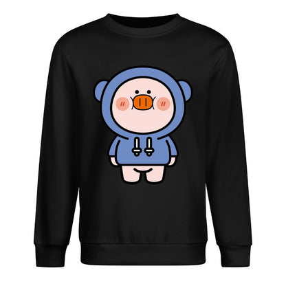 Front Patterned Long Sleeve TopMinimalist High-Quality