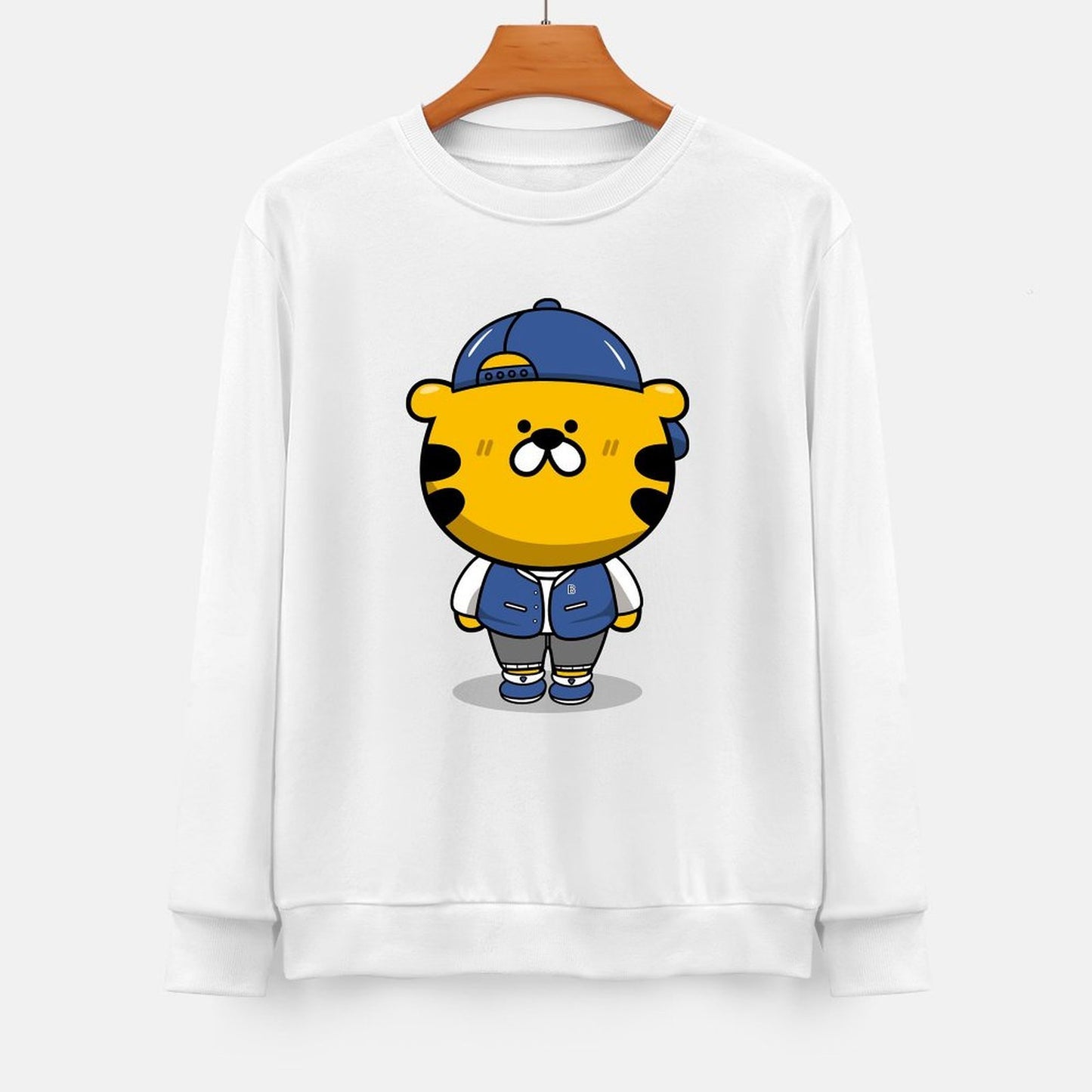 Front Patterned Long Sleeve TopClean Edges Breathable