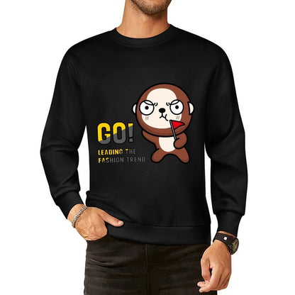 Front Patterned Long Sleeve TopPlain Chill