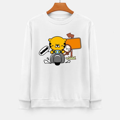 Front Patterned Long Sleeve TopMinimal EasyStyle