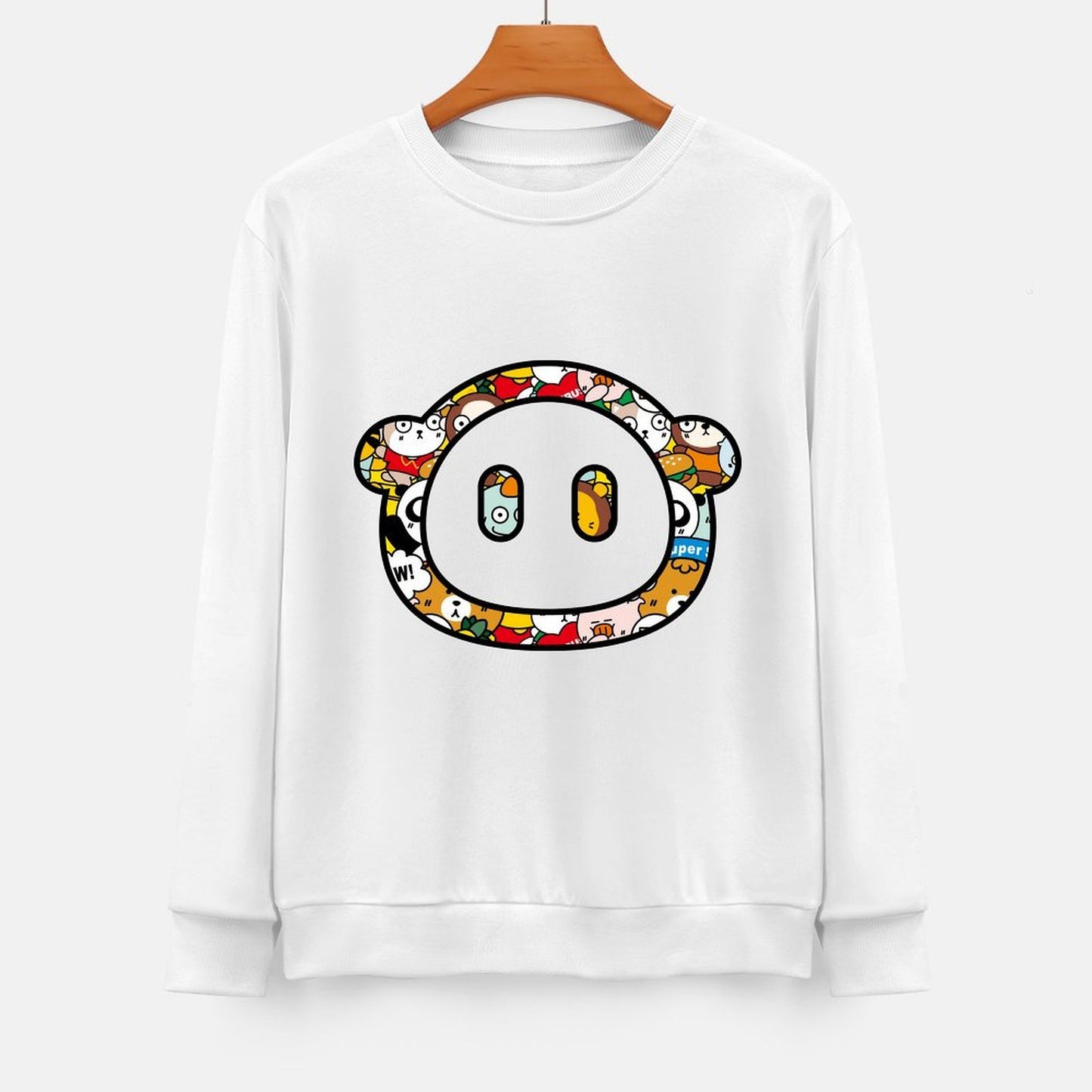 Front Patterned Long Sleeve TopSignature ClassicFit