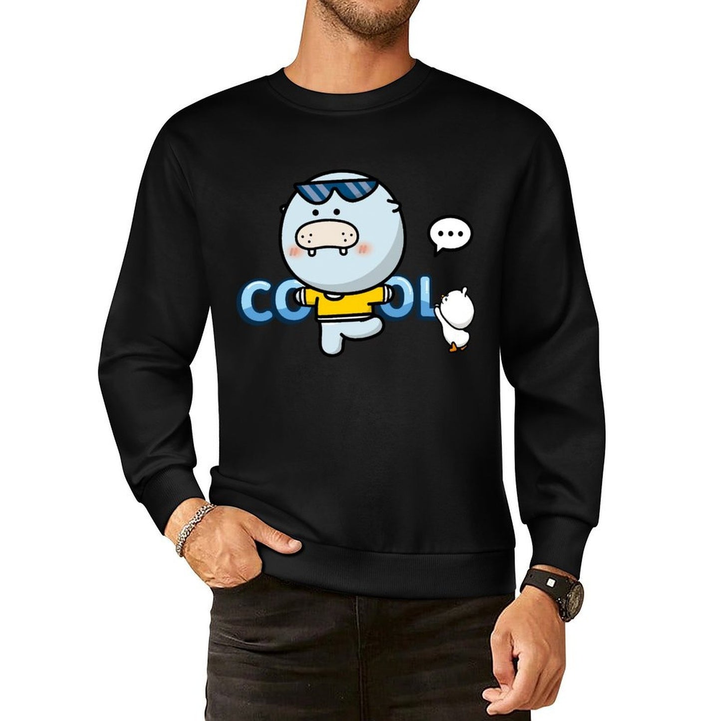 Front Patterned Long Sleeve TopTrueFit ClassicSeries