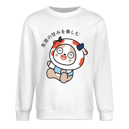 Front Patterned Long Sleeve TopStreetStyle Crisp Print