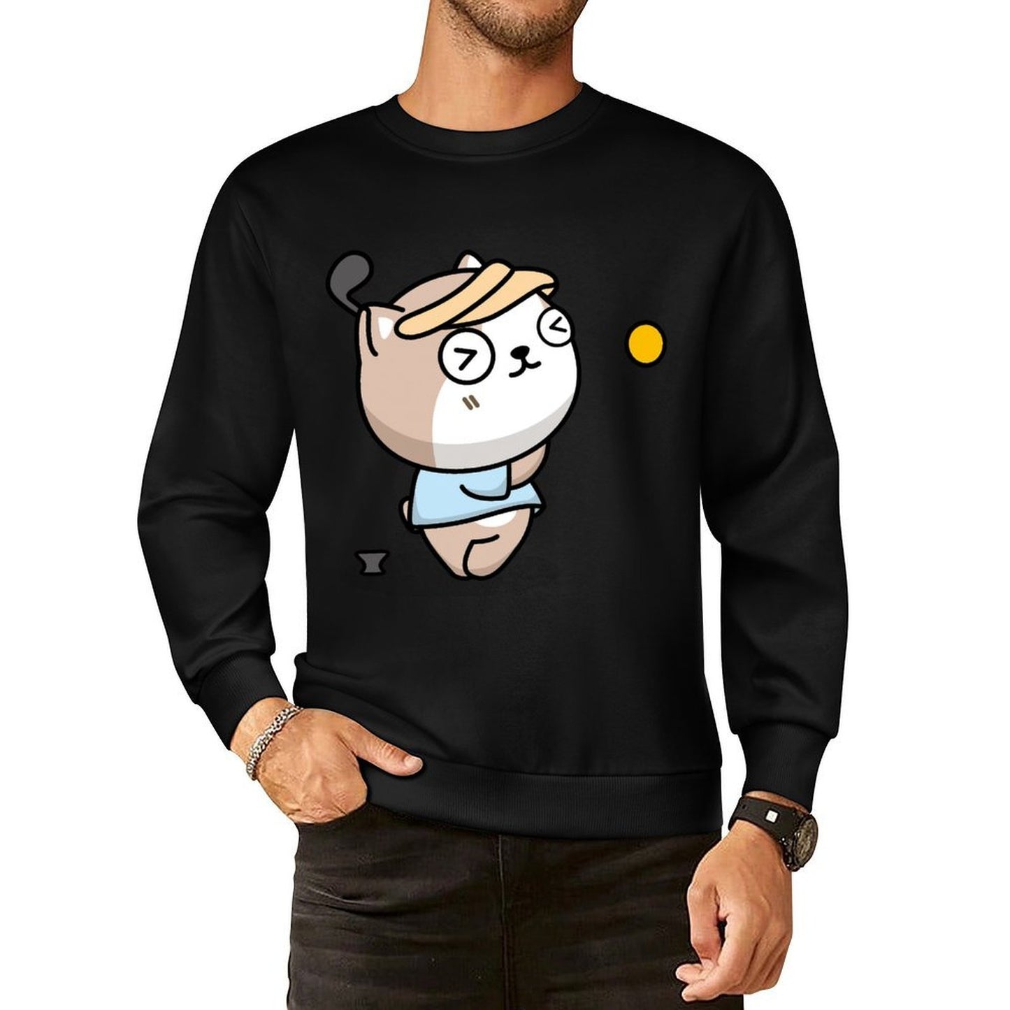 IPBR 250g Crew Neck Long Sleeve Sweatshirt Front GraphicCrew Neck Long Sleeve Sweatshirt4000115