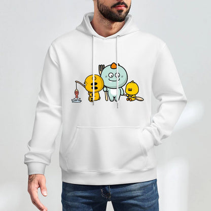 Minimalist Relaxed Fit Front Graphic Hoodies