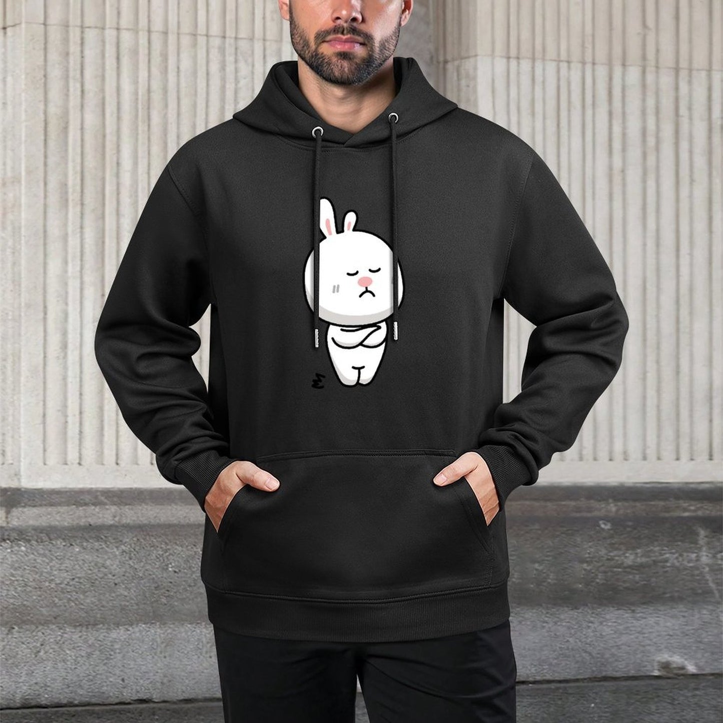 Classic Fit Pure Front Graphic Hoodies