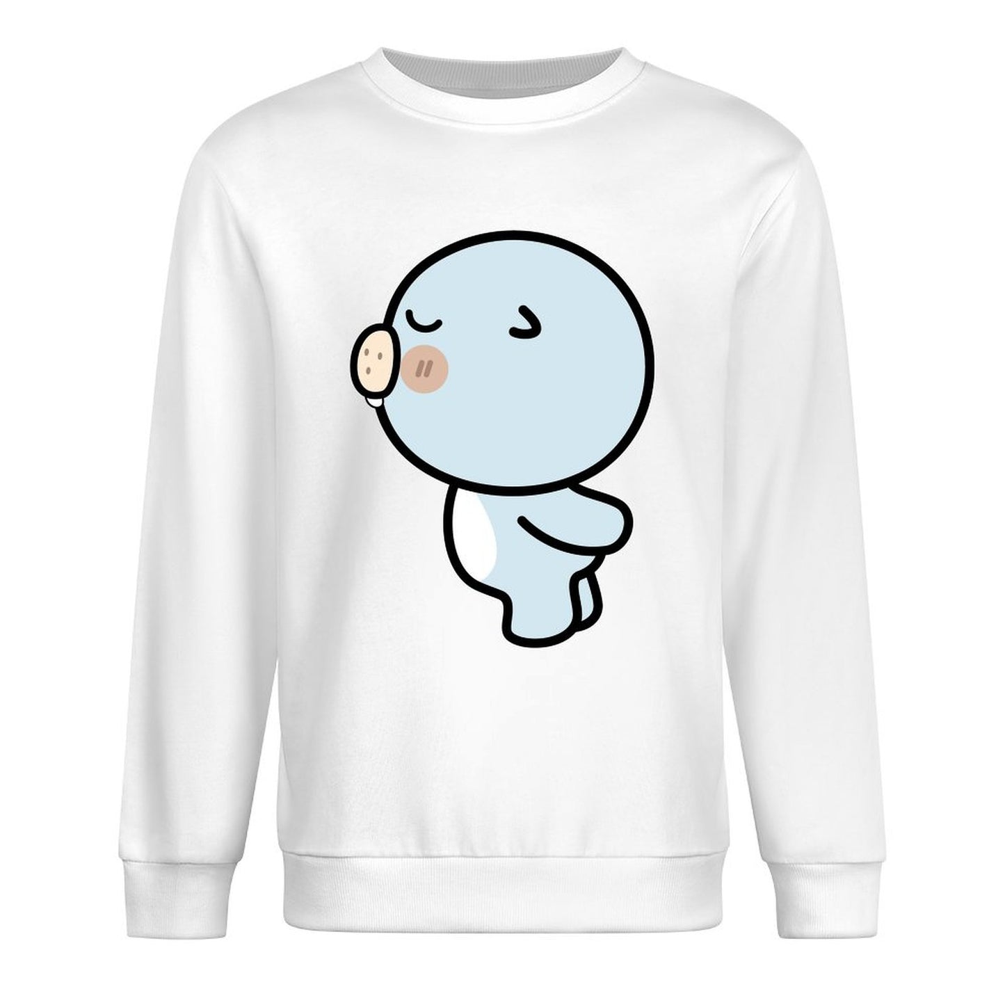 Front Patterned Long Sleeve TopSleek Heat-Transfer