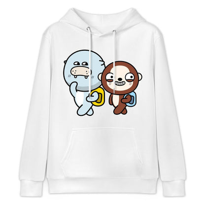 LooseFit Eco / Sustainable Front Graphic Hoodies