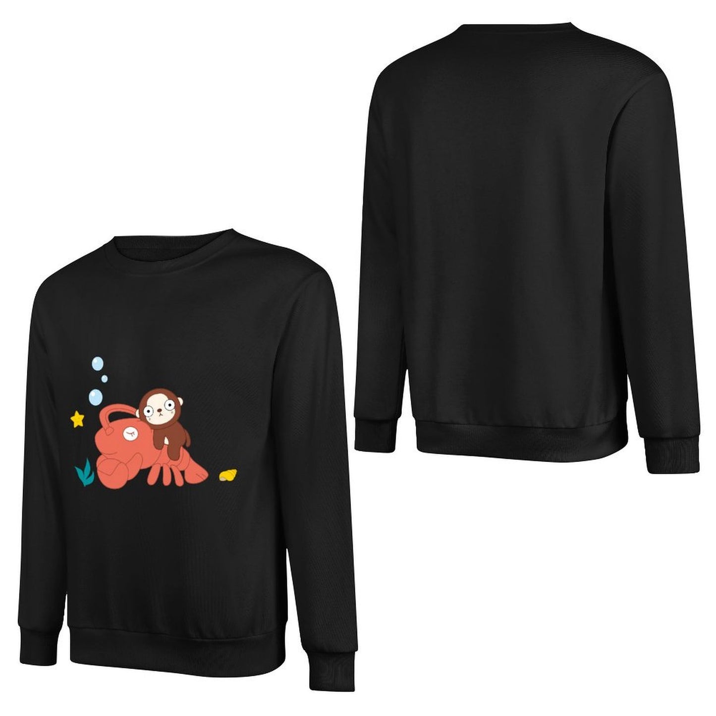 Front Patterned Long Sleeve TopSignature ComfortSeries