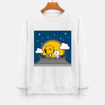 Front Patterned Long Sleeve TopHeavyweight Moisture-Wicking