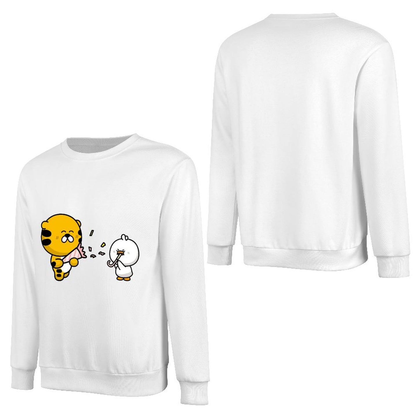 Front Patterned Long Sleeve TopSoftFeel DailyFit