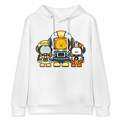 Solid Clean Front Graphic Hoodies