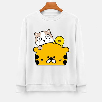 Front Patterned Long Sleeve TopTimelessComfort Sharp